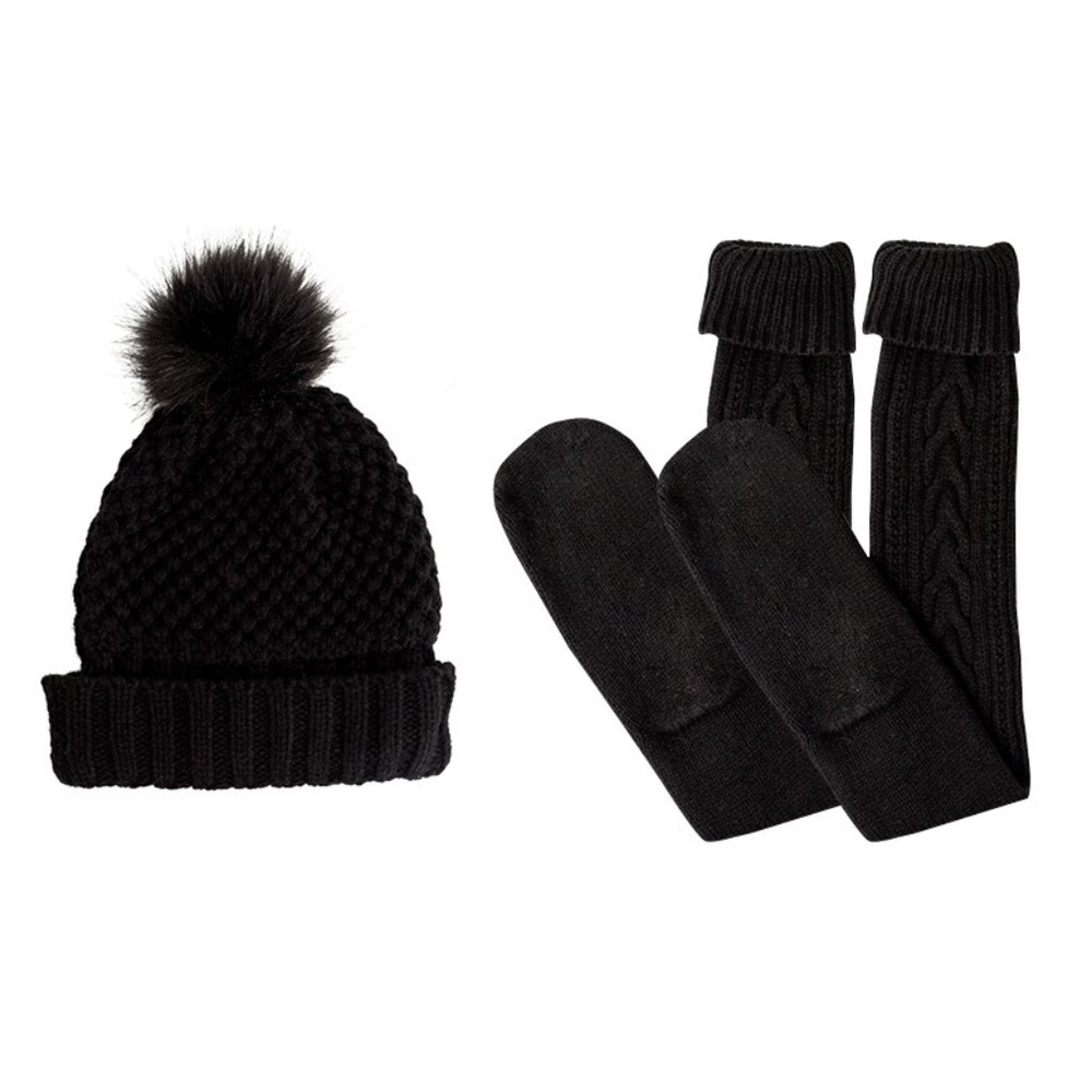 NEW The JetSet Diaries Beanie & Sock Duo Black